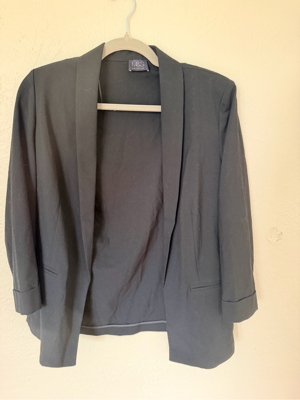 Marks & Spencer Black Open-Front Women's Blazer